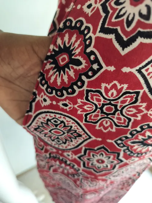 Cotton Flex Kurti - Ajrak Print 1